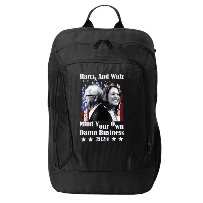 Walz Waltz 2024 Mind Your Own Damn Business City Backpack