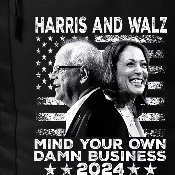 Walz Waltz 2024 Mind Your Own Damn Business Daily Commute Backpack