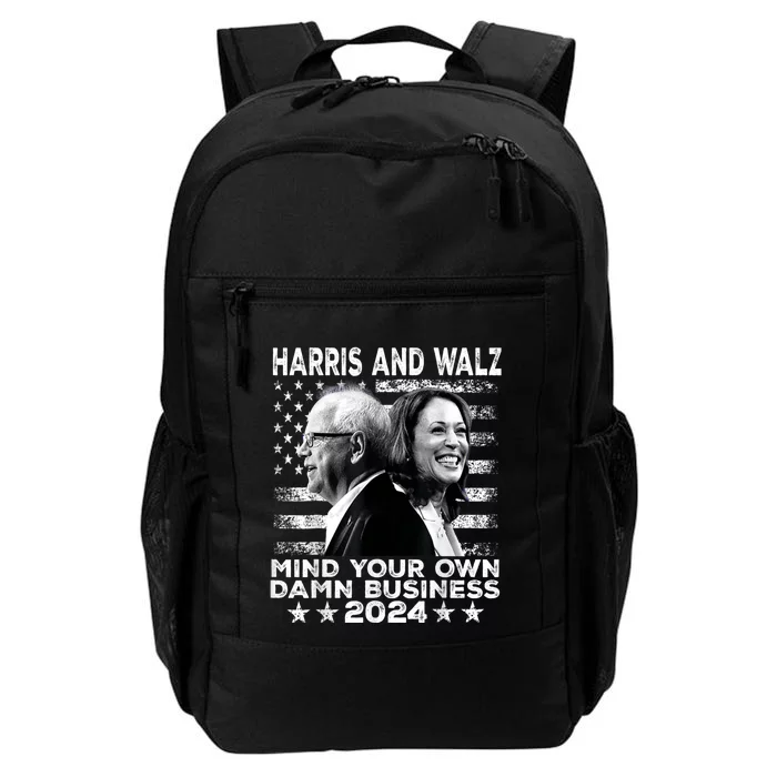 Walz Waltz 2024 Mind Your Own Damn Business Daily Commute Backpack