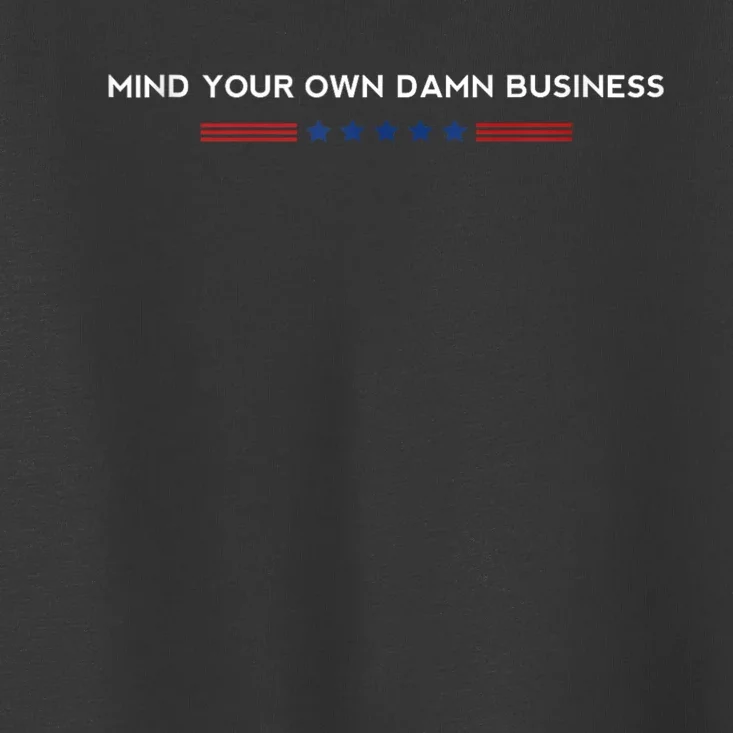 Walz Waltz 2024 Mind Your Own Damn Business Toddler T-Shirt