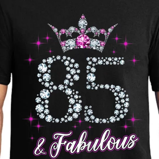 Wo Wo 85 And Fabulous 1935 85Th Birthday Present Gift Tee Pajama Set