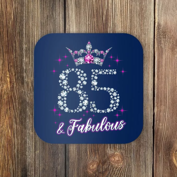 Wo Wo 85 And Fabulous 1935 85Th Birthday Present Gift Tee Coaster