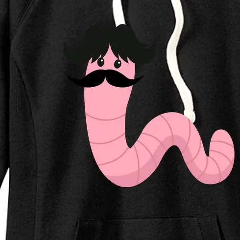 Worm With A Mustache James Tom Ariana Reality Women's Fleece Hoodie