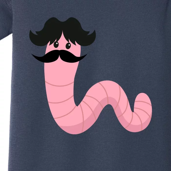 Worm With A Mustache James Tom Ariana Reality Baby Bodysuit