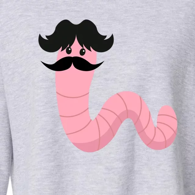 Worm With A Mustache James Tom Ariana Reality Cropped Pullover Crew