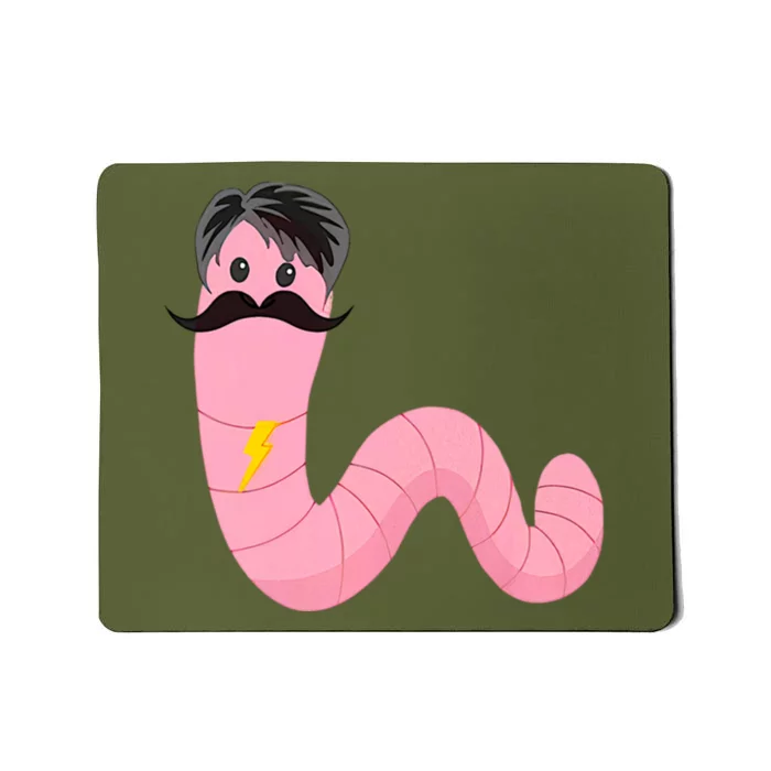 Worm With A Mustache James Tom Ariana Reality Mousepad