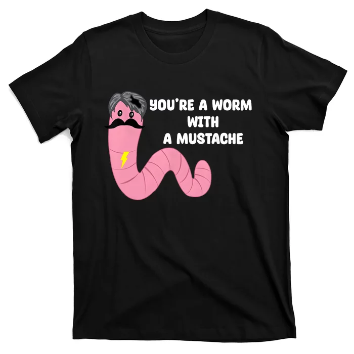 Worm With A Mustache James Tom Ariana Reality T-Shirt