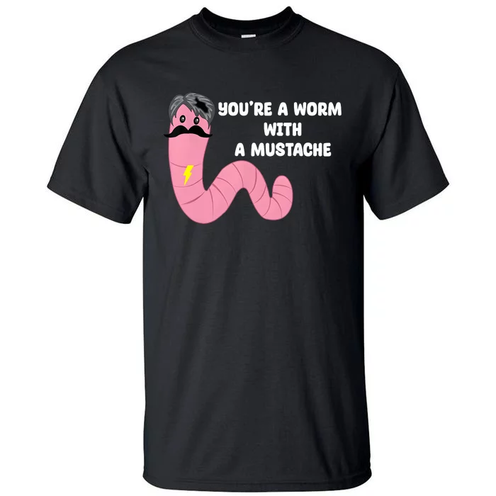 Worm With A Mustache James Tom Ariana Reality Tall T-Shirt