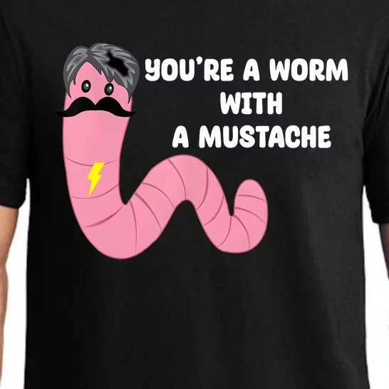 Worm With A Mustache James Tom Ariana Reality Pajama Set