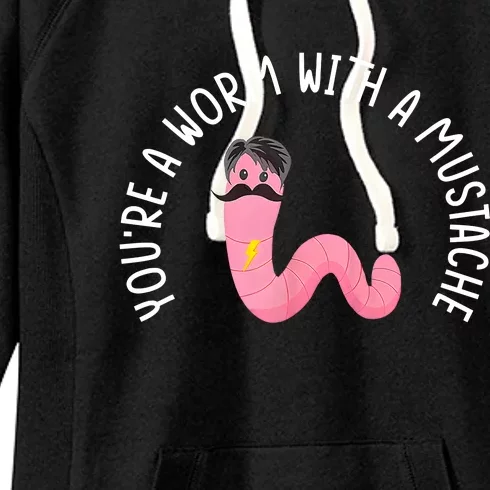 Worm With A Mustache James Tom Ariana Reality Funny Matching Women's Fleece Hoodie