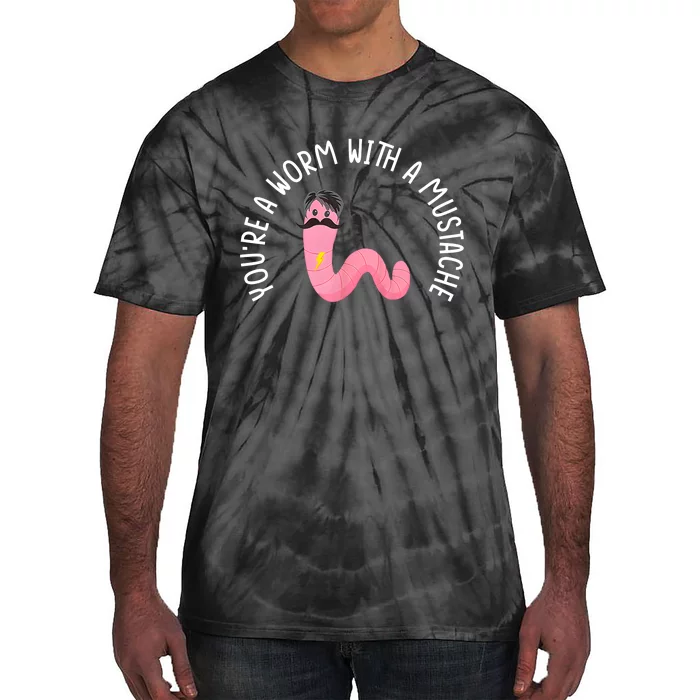 Worm With A Mustache James Tom Ariana Reality Funny Matching Tie-Dye T-Shirt