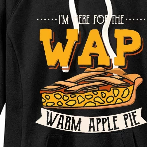 WAP Warm Apple Pie Funny Christmas Eve Design XMAS Women's Fleece Hoodie