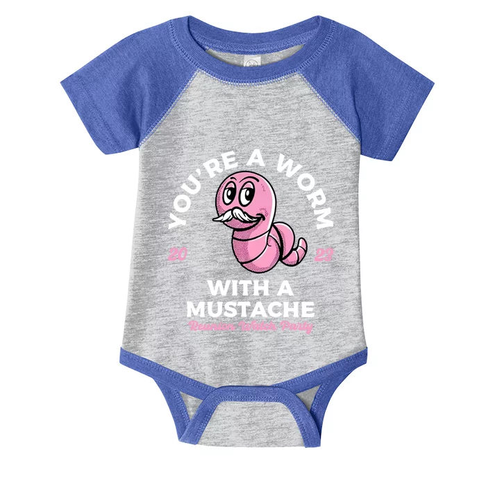 Worm With A Mustache James Tom Ariana Reality Infant Baby Jersey Bodysuit