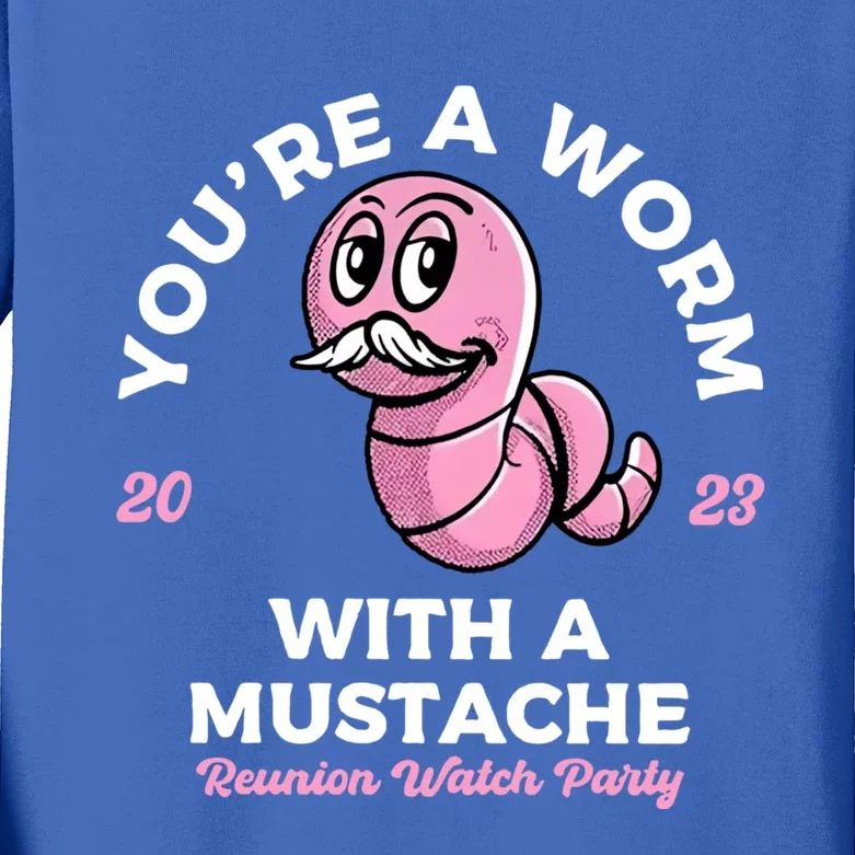 Worm With A Mustache James Tom Ariana Reality Kids Long Sleeve Shirt