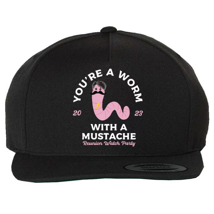 Worm With A Mustache James Tom Ariana Reality Wool Snapback Cap