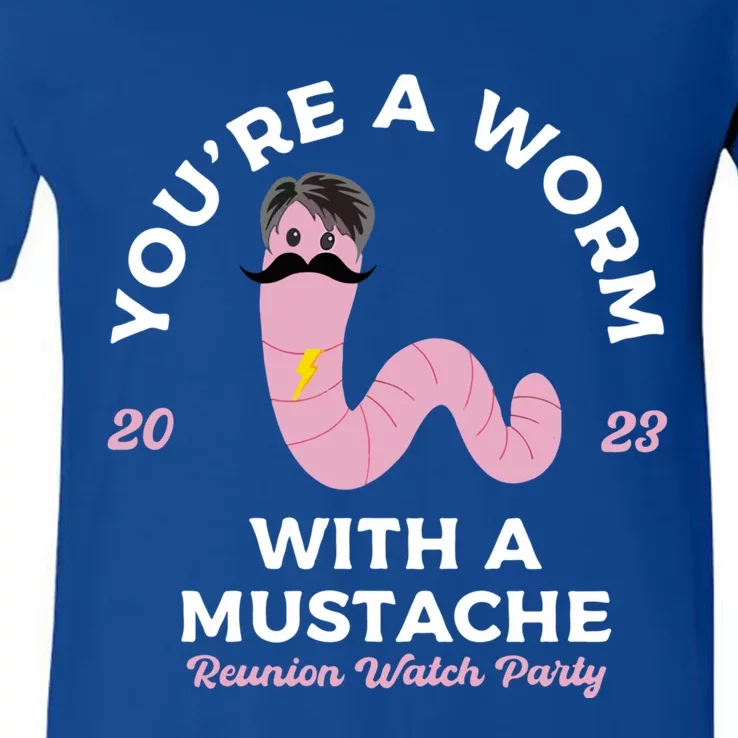 Worm With A Mustache James Tom Ariana Reality V-Neck T-Shirt