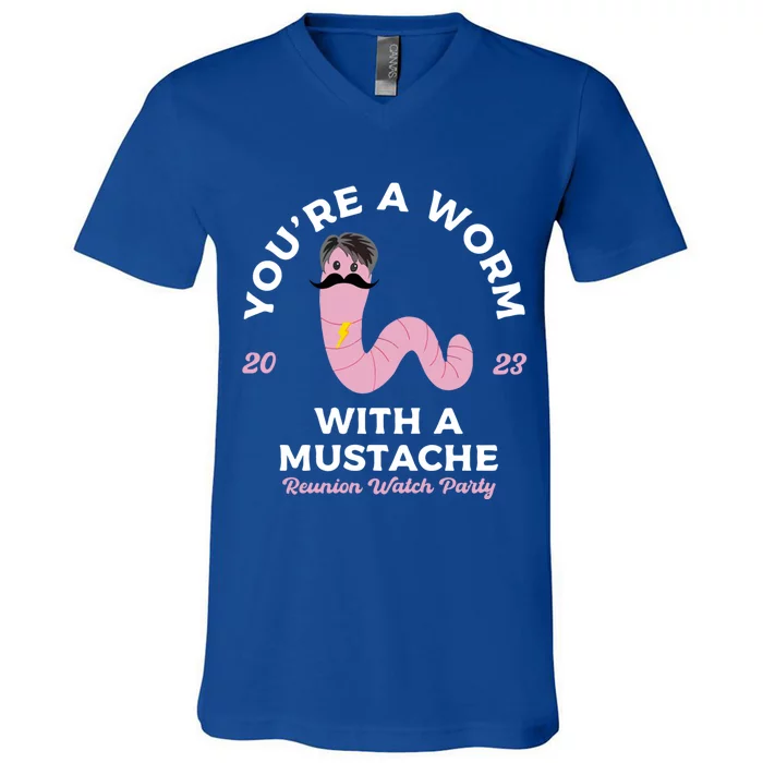 Worm With A Mustache James Tom Ariana Reality V-Neck T-Shirt