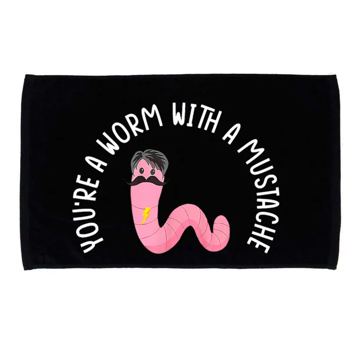 Worm With A Mustache James Tom Ariana Reality Funny Matching Microfiber Hand Towel