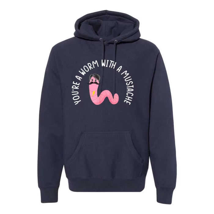 Worm With A Mustache James Tom Ariana Reality Funny Matching Premium Hoodie