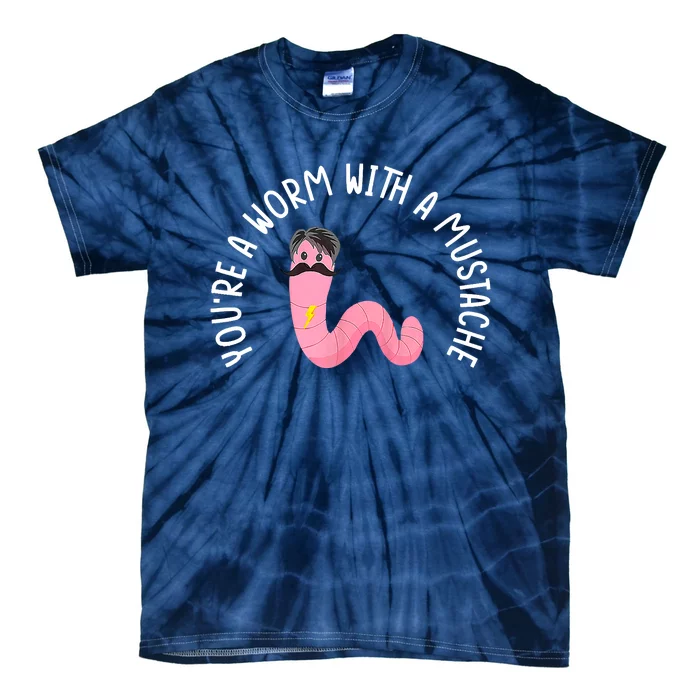 Worm With A Mustache James Tom Ariana Reality Funny Matching Tie-Dye T-Shirt