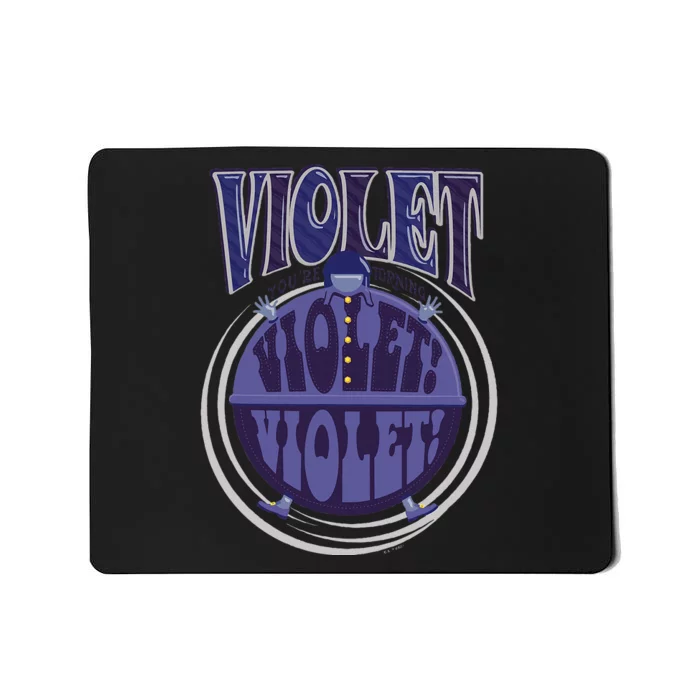 W.Illy Wonka And The Chocolate Factory Violet Blueberry Mousepad