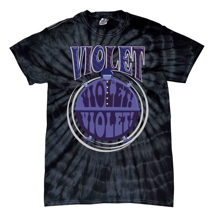 W.Illy Wonka And The Chocolate Factory Violet Blueberry Tie-Dye T-Shirt