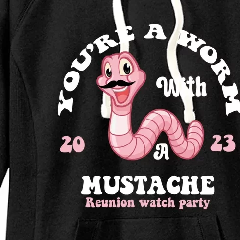 Worm With A Mustache James Tom Ariana Reality Women's Fleece Hoodie