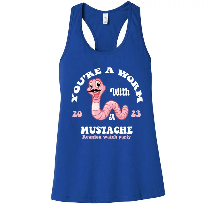 Worm With A Mustache James Tom Ariana Reality Women's Racerback Tank