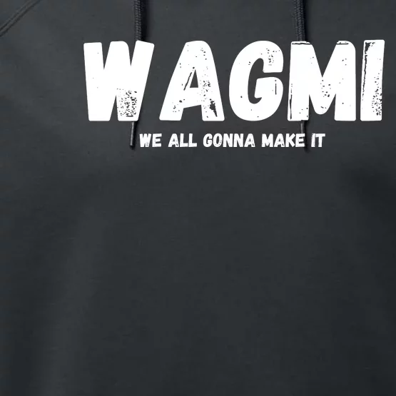 WAGMI We ALL Gonna Make It, Crypto And NFT, Cryptocurrency Performance Fleece Hoodie