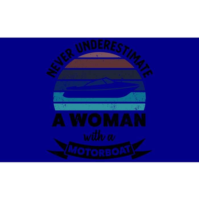 Wo With A Motorboat Funny Boating Funny Gift Mom Cute Gift Bumper Sticker