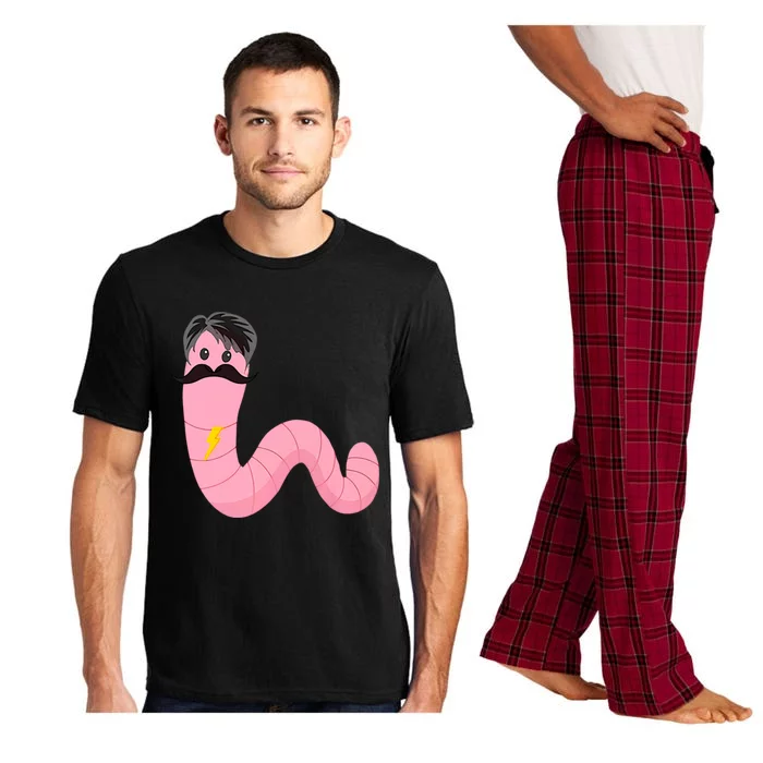 Worm With A Mustache James Tom Ariana Reality Pajama Set