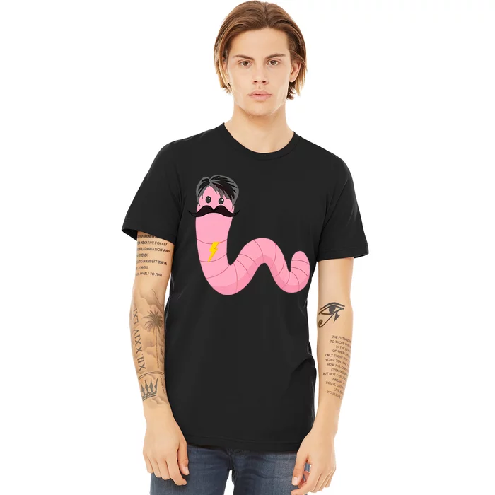 Worm With A Mustache James Tom Ariana Reality Premium T-Shirt