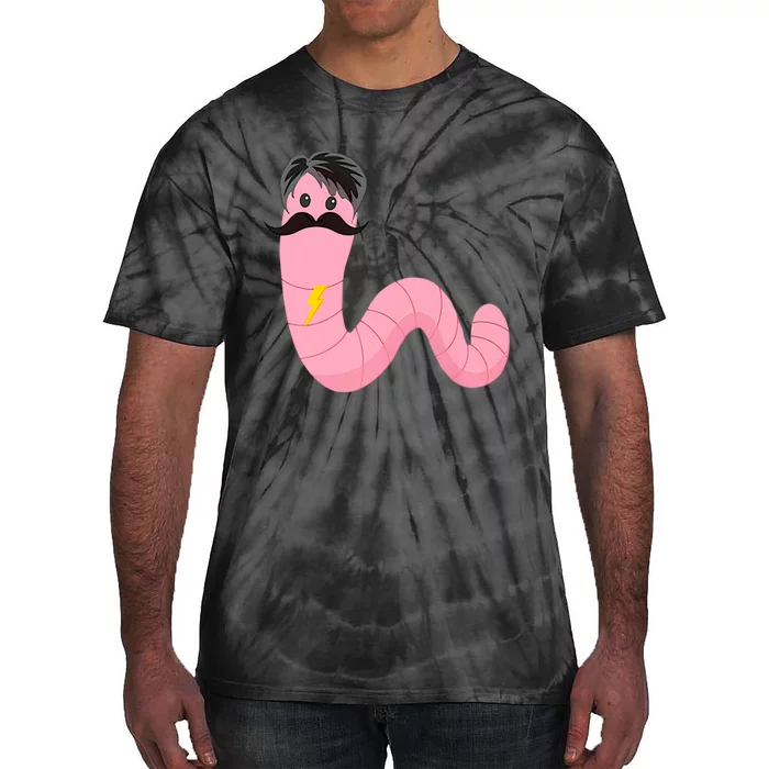 Worm With A Mustache James Tom Ariana Reality Tie-Dye T-Shirt