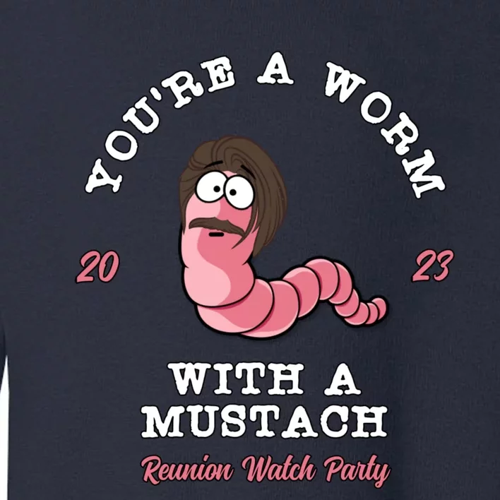 Worm With A Mustache James Tom Ariana Reality Toddler Sweatshirt