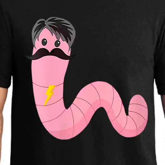 Worm With A Mustache James Tom Ariana Reality Pajama Set