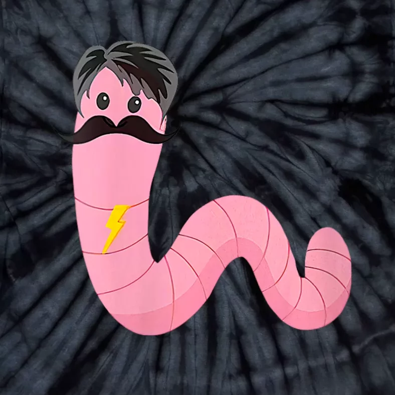 Worm With A Mustache James Tom Ariana Reality Tie-Dye T-Shirt