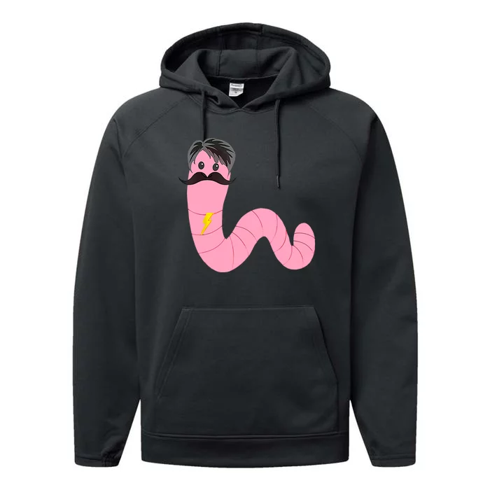 Worm With A Mustache James Tom Ariana Reality Performance Fleece Hoodie