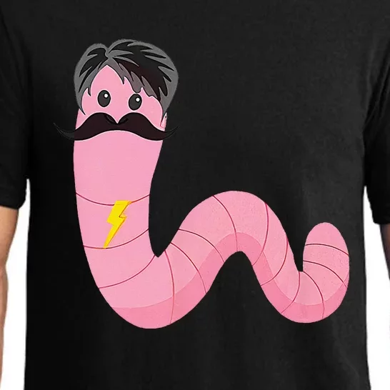 Worm With A Mustache James Tom Ariana Reality Pajama Set