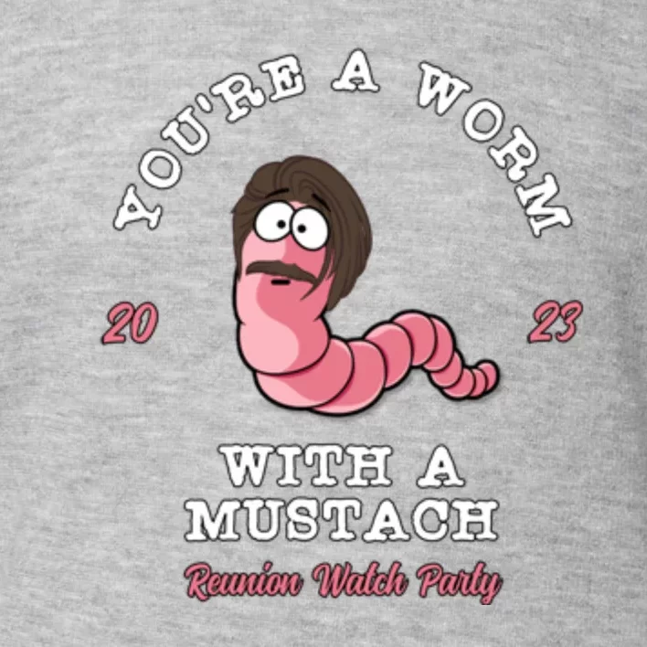 Worm With A Mustache James Tom Ariana Reality Toddler Sweatshirt