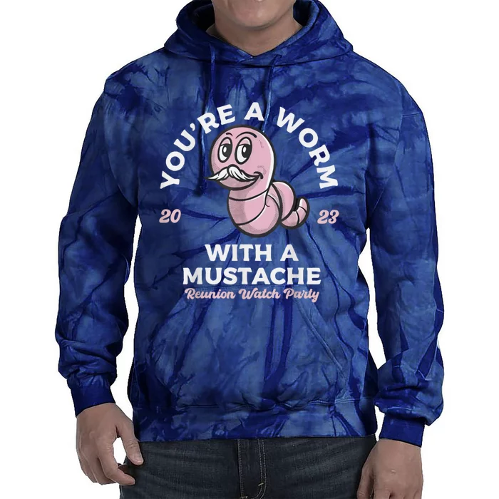 Worm With A Mustache James Tom Ariana Reality Tie Dye Hoodie