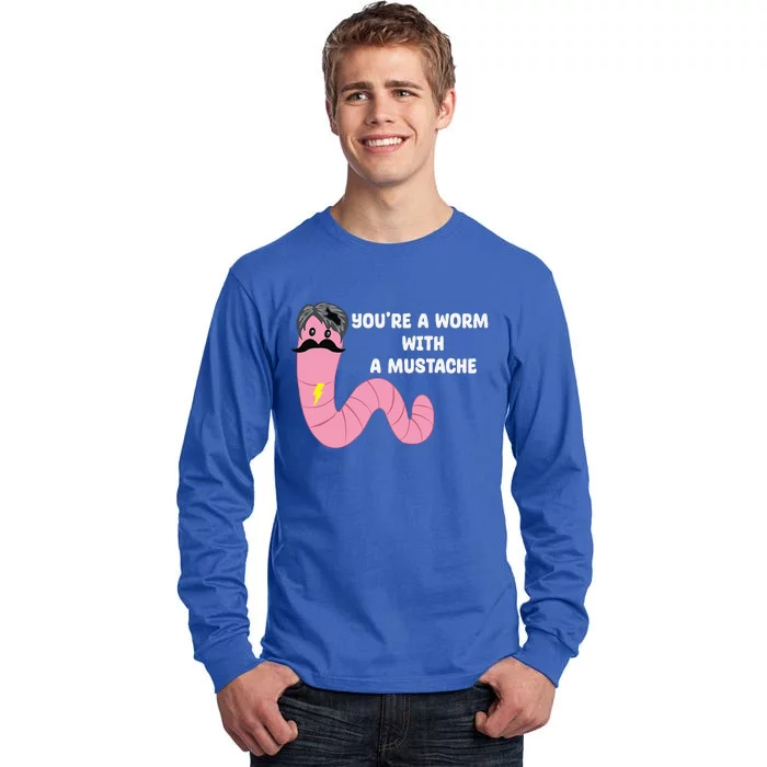 Worm With A Mustache James Tom Ariana Reality Tall Long Sleeve T-Shirt