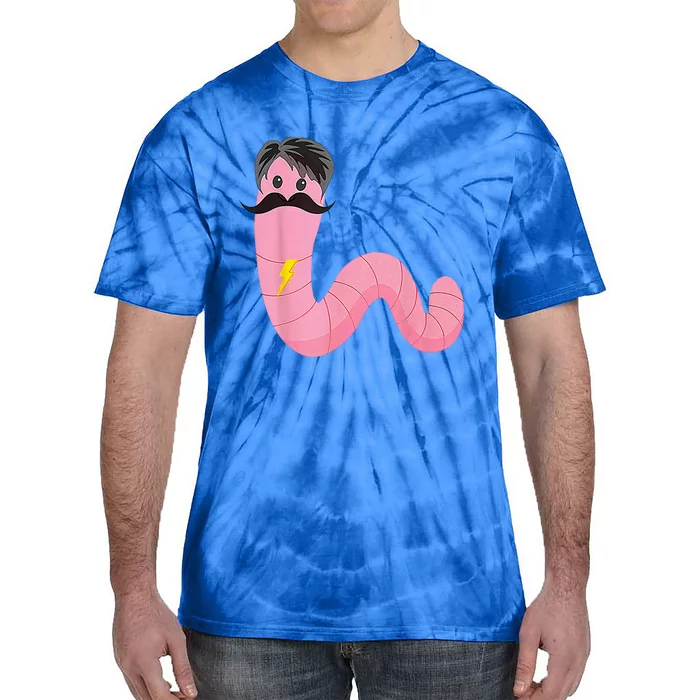 Worm With A Mustache James Tom Ariana Reality Tie-Dye T-Shirt