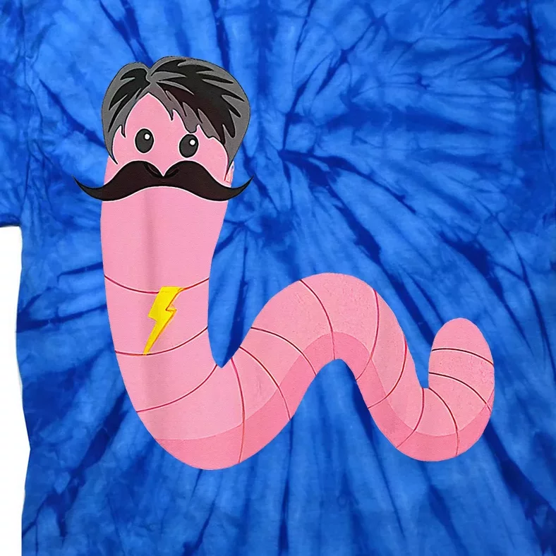 Worm With A Mustache James Tom Ariana Reality Tie-Dye T-Shirt