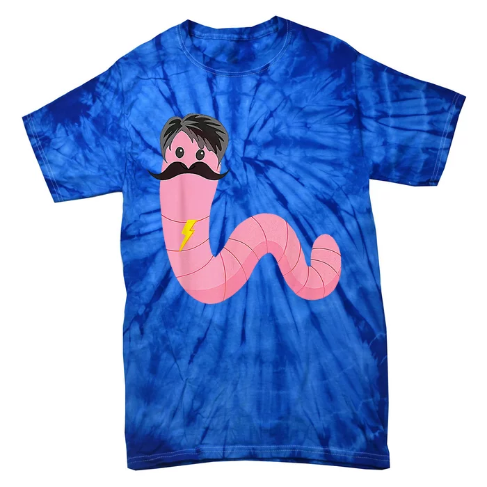 Worm With A Mustache James Tom Ariana Reality Tie-Dye T-Shirt