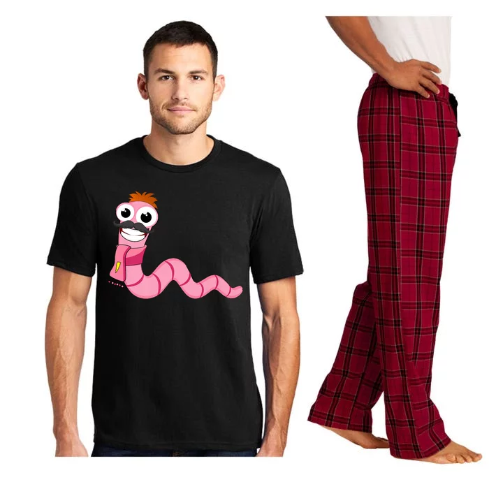 Worm With A Mustache James Tom Ariana Reality Pajama Set