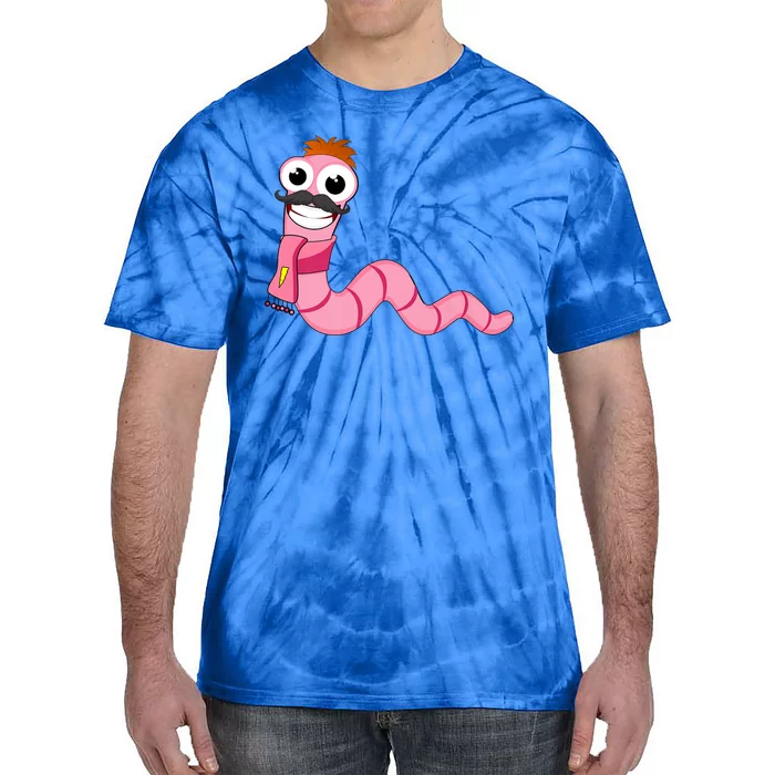 Worm With A Mustache James Tom Ariana Reality Tie-Dye T-Shirt