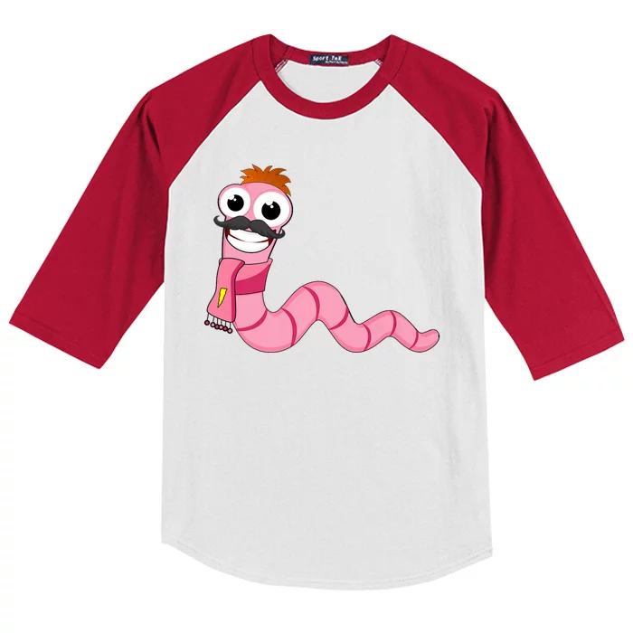 Worm With A Mustache James Tom Ariana Reality Kids Colorblock Raglan Jersey