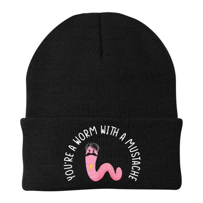 Worm With A Mustache James Tom Ariana Reality Funny Matching Knit Cap Winter Beanie