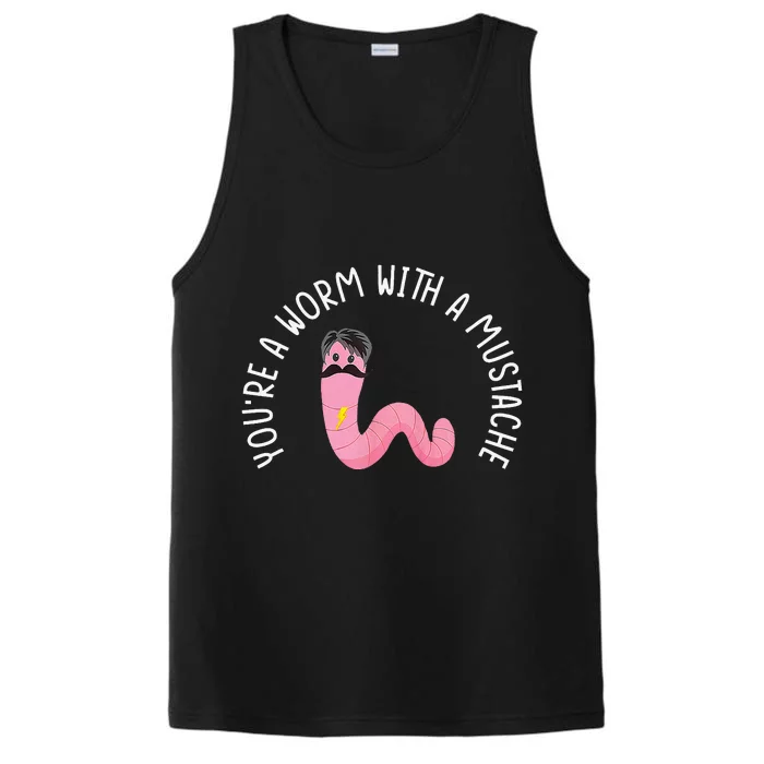 Worm With A Mustache James Tom Ariana Reality Funny Matching Performance Tank