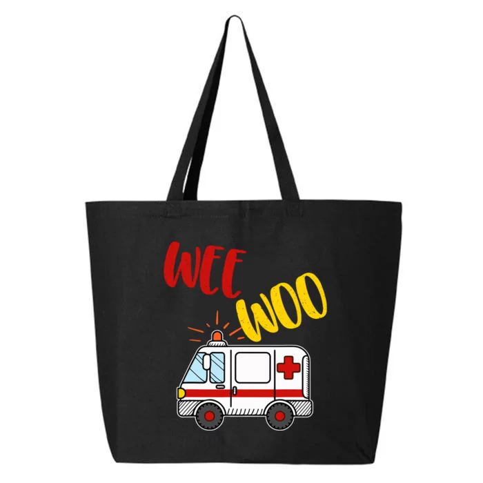 Wee Woo Ambulance Amr Funny Ems Emt Paramedic Gift 25L Jumbo Tote